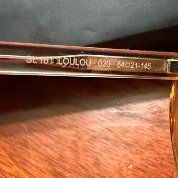 Yves Saint Laurent Heart Sunglasses with Gold Tint - Picture 4 of 7